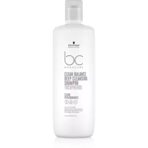 Image of Schwarzkopf Professional BC Bonacure Clean Balance Deep Cleanse Clarifying Shampoo 1000 ml