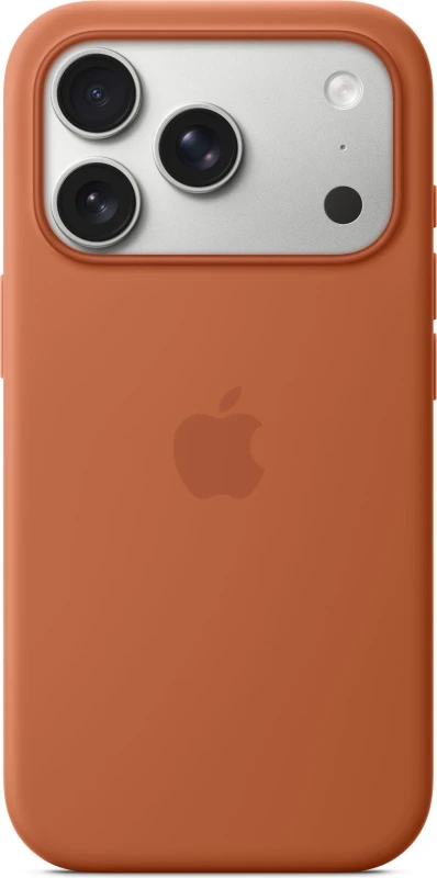 Image of Apple Silicone Case with MagSafe for iPhone 17 Pro - Terra Cotta