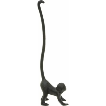 Image of Premier Housewares - Fauna Black Monkey Toilet Roll Holder