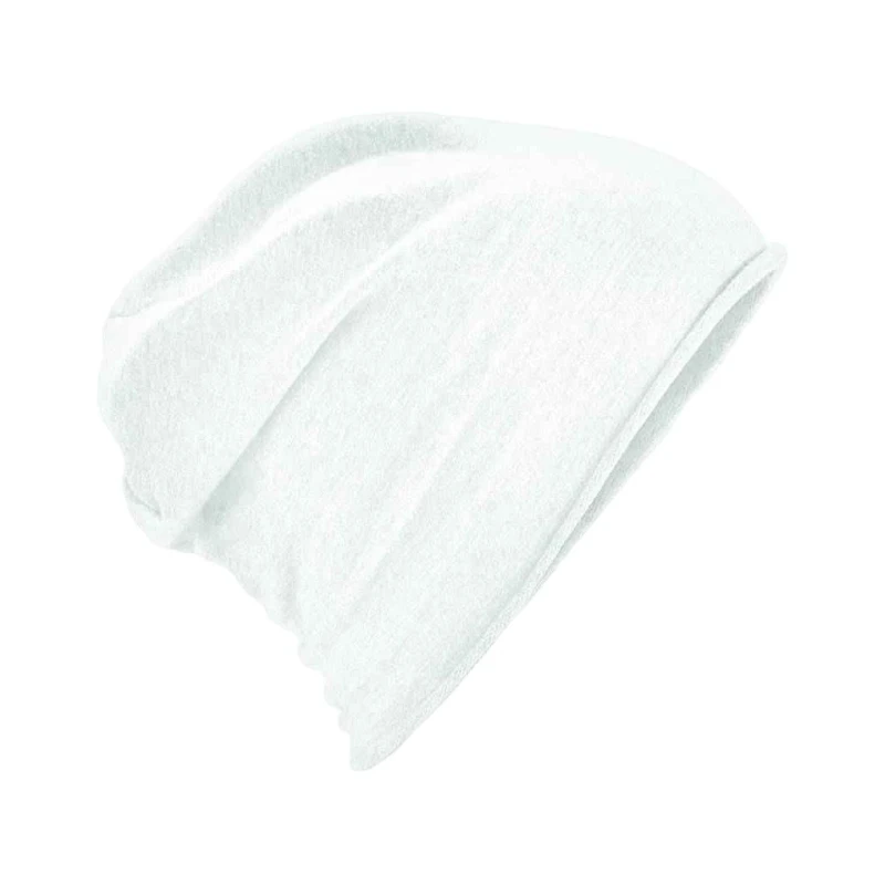 Image of Beechfield Beechfield Men Jersey Beanie in White White One Size Male 5063470449644