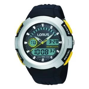 Image of Lorus R2323DX9 Mens Dual Display Chronograph Watch with Resin Strap