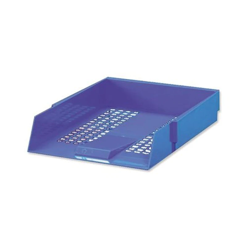 Image of 5 Star Office Letter Tray Foolscap Blue 295802