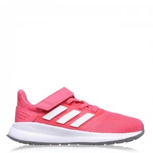 Image of adidas Falcon CloudFoam Trainers Child Girls - Pink/Wht/Wht