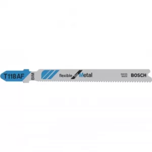 Image of Bosch T118 AF Metal Cutting Jigsaw Blades Pack of 3