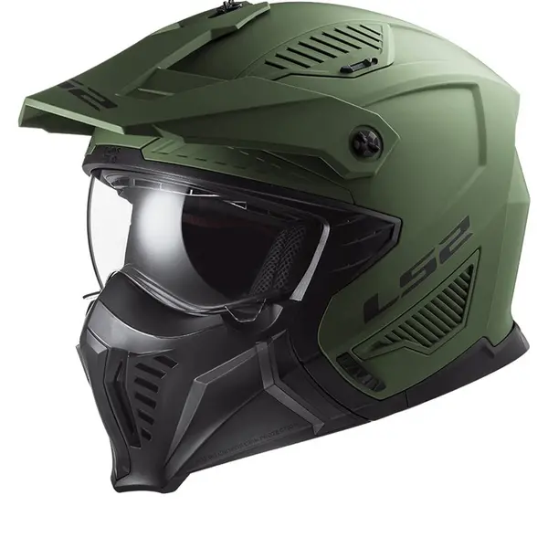 Image of LS2 OF606 Drifter Solid Matt Military Green 06 Multi Helmet Size S