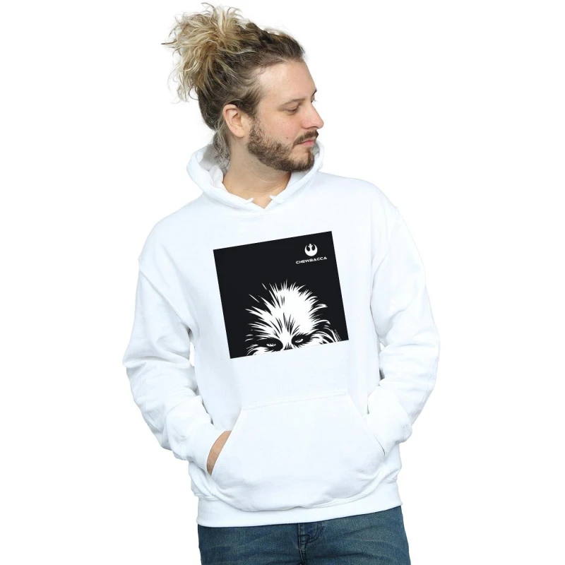 Image of Star Wars Star Wars Men Chewbacca Look Hoodie in White Size: Small White S Male 5057955001380