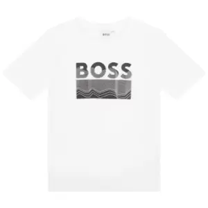 Image of Boss Boss Logo T-Shirt Juniors - White