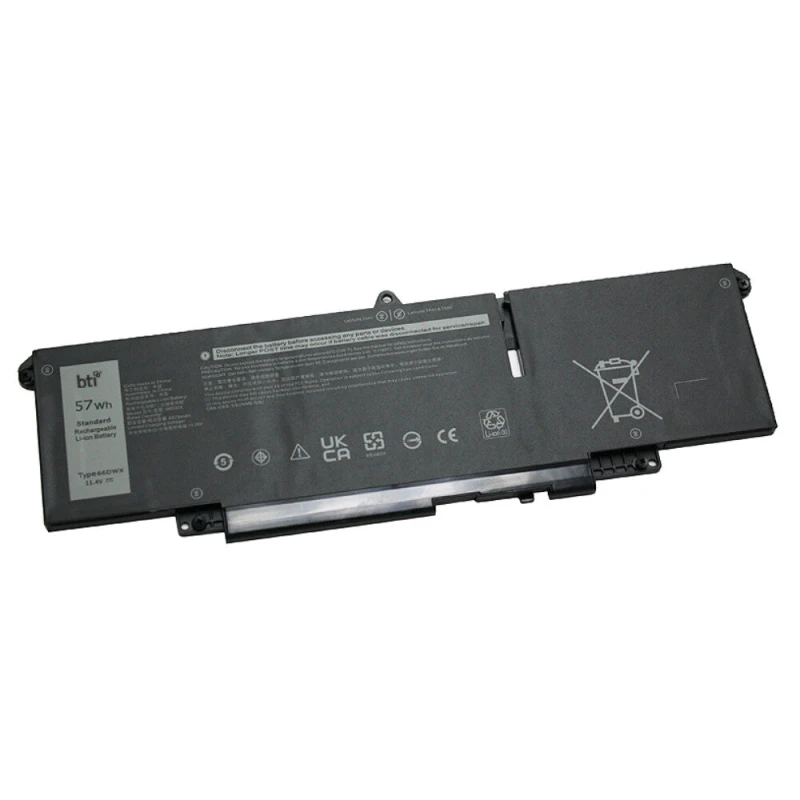 Image of BTI BTI 086D0Y compatible 57Wh 3-cell battery for Dell Latitude 7340 7440 7640 086D0Y-BTI