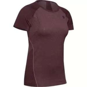 Image of Under Armour Rush Seamless T Shirt Womens - Pink