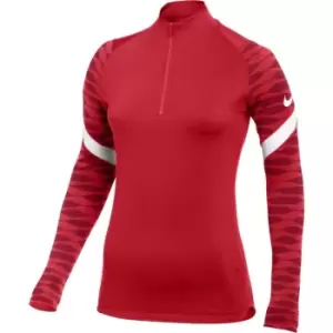 Image of Nike Dri-FIT Strike 1/4-Zip Soccer Drill Top Ladies - Red