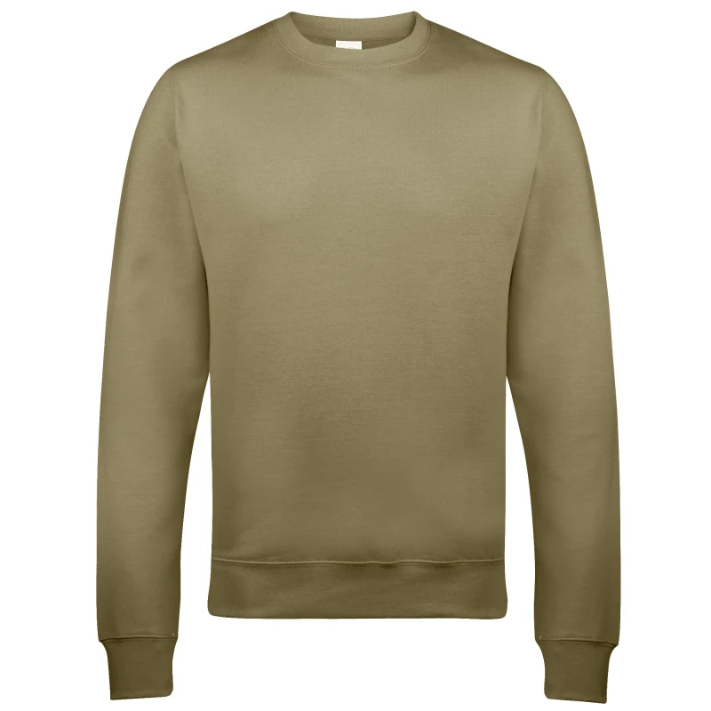 Image of AWDis AWDis Just Hoods Crew Neck Plain Sweatshirt (280 GSM) in Natural Size: X-Small Natural XS Unisex 5063300061299