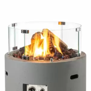 Image of Happy Cocooning Glass Screen Kit for Round and Table Top Cocoon Fire Pits