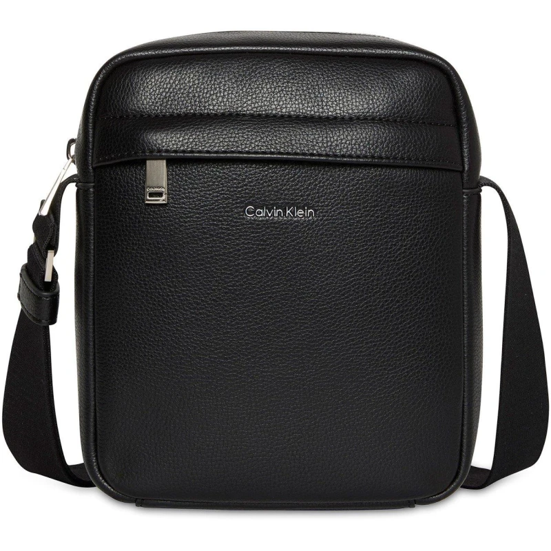 Image of Calvin Klein Raised Reporter Cross Body Bag Black male One Size