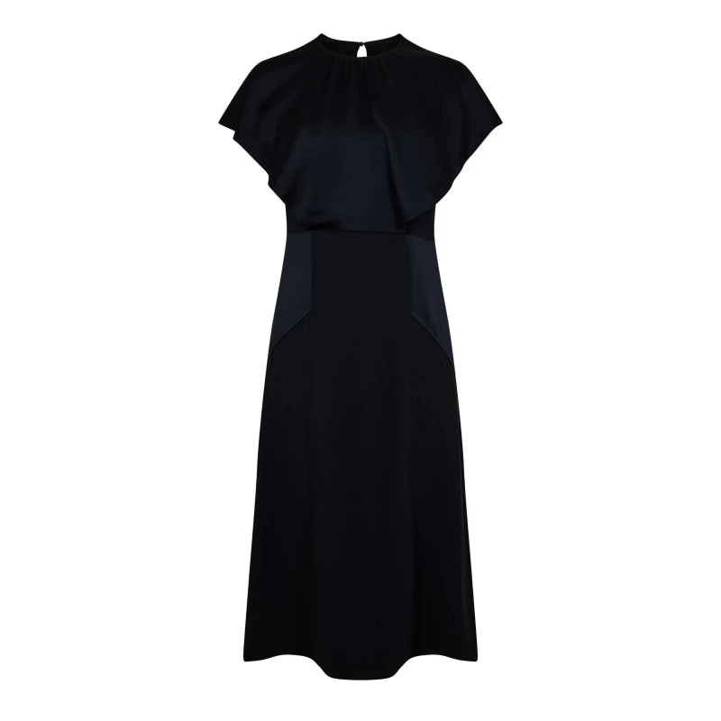 Image of Boss Womens Domicia Shift Dress Dark Blue female 4 (XXS)