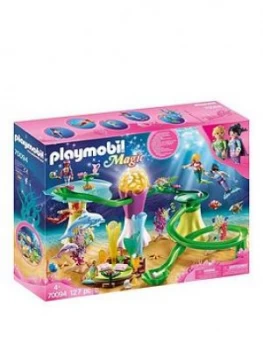 Image of Playmobil 70094 Magic Mermaids Coral Marble Run With Illuminated Dome