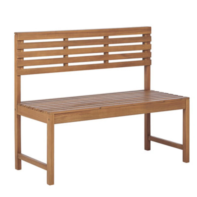 Image of Beliani Garden Bench Treia 110 Cm Acacia Wood Brown