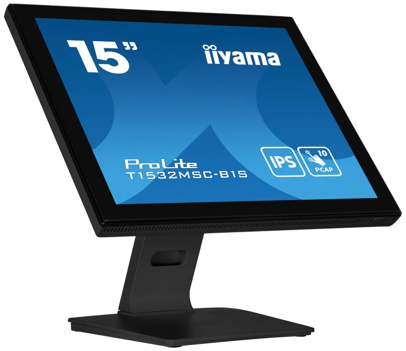 Image of iiyama iiyama ProLite T1532MSC-B1S computer monitor 38.1cm (15") 1024 x 768 pixels XGA LCD Touch Screen Black T1532MSC-B1S