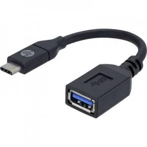 Image of HP USB Adapter 1x USB C plug 1x USB 3.0 port A 2UX19AAABB