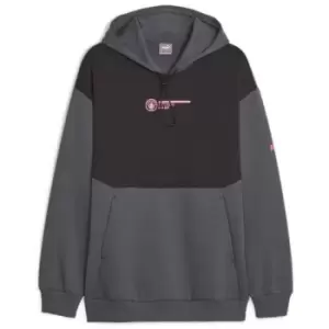 Image of Puma Manchester City Football Culture Hoodie 2023 2024 Adults - Grey