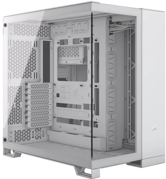 Image of CORSAIR 6500X Mid-Tower Dual Chamber PC Case - White