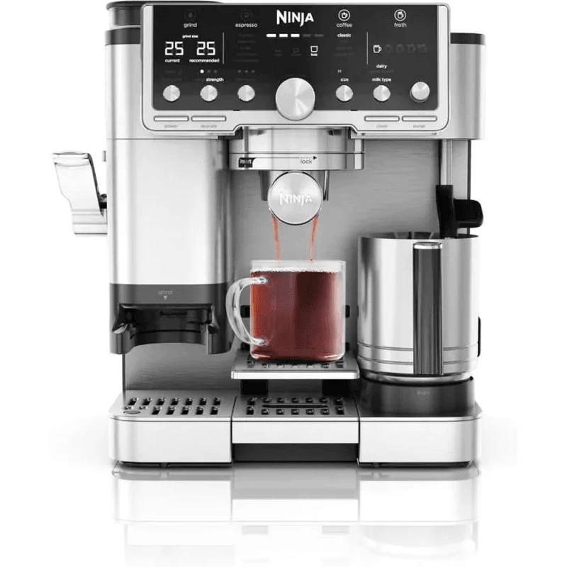 Image of Ninja Luxe Cafe Pro Espresso Coffee Machine - Black / Stainless Steel - ES701UK