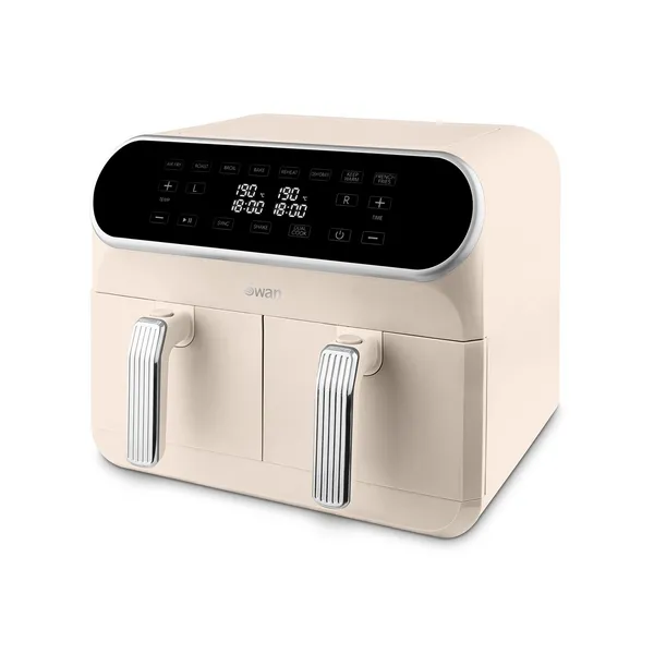 Image of Swan Retro SD10519C 8L Dual Basket Air Fryer