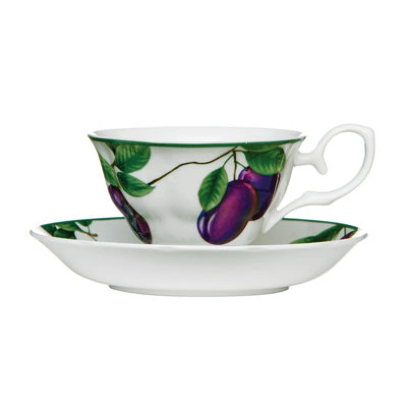 Image of Premier Housewares Orchard Fruits Sugar Plum Cup And Saucer Multi
