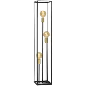 Image of Lucide RUBEN - Floor Lamp - 3xE27 - Black