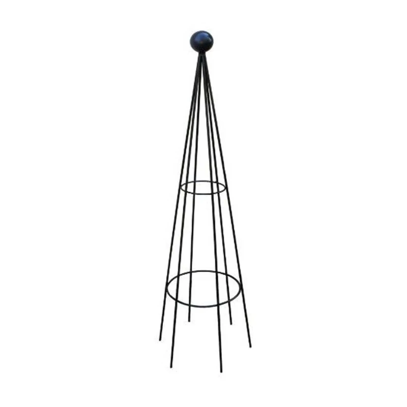 Image of Poppy Forge Hampton 8ft Obelisk (Split) - Plant Border Support - H244cm - BM/RtR in Black Unisex