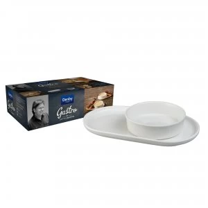 Image of James Martin Gastro Two 2 Piece Dessert PlateDish Set