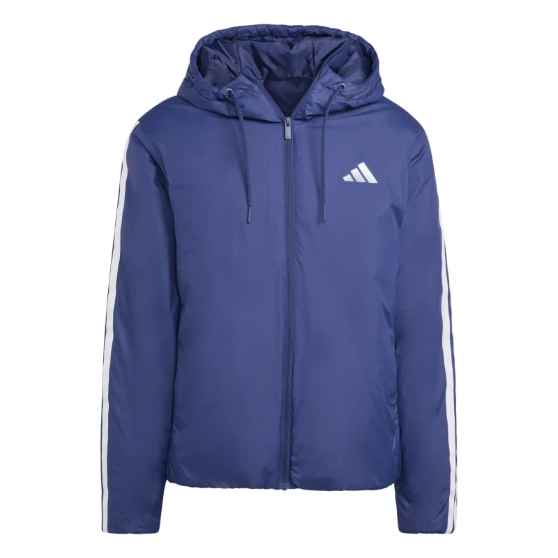 Image of Adidas Hooded jacket adidas Essentials Climawarm 3 Stripes Bleu Male M