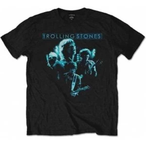Image of Rolling Stones Band Glow Black Mens T Shirt: Medium