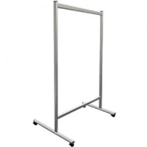 Image of Franken Mobile Partition Wall Plexiglas Transparent 120 x 150 cm