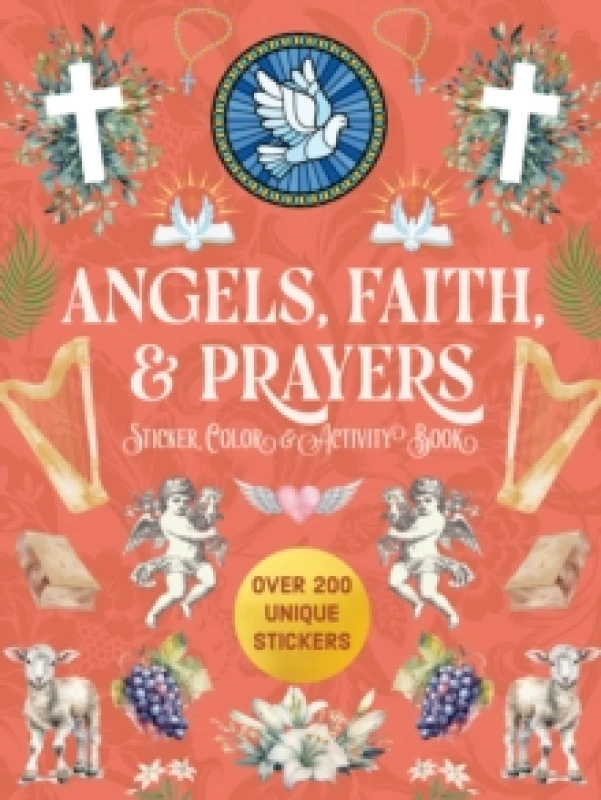 Image of Angels, Faith & Prayers Sticker, Color & Activity Book. Paperback. By Editors of Chartwell Books Books