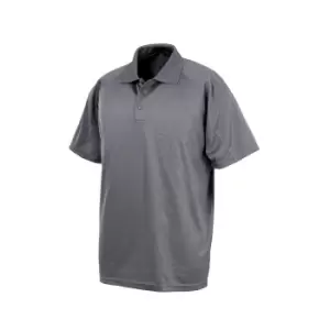 Image of Spiro Impact Mens Performance Aircool Polo T-Shirt (XS) (Grey)