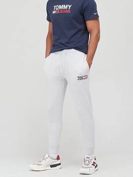 Image of Tommy Jeans Entry Graphic Joggers - Silver/Grey , Silver Grey, Size S, Men