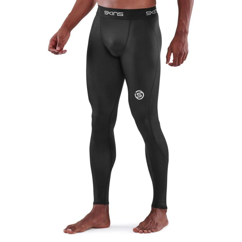 Image of Skins Mens Series-1 Black Leggings Size: 2XL Black Male 2XL