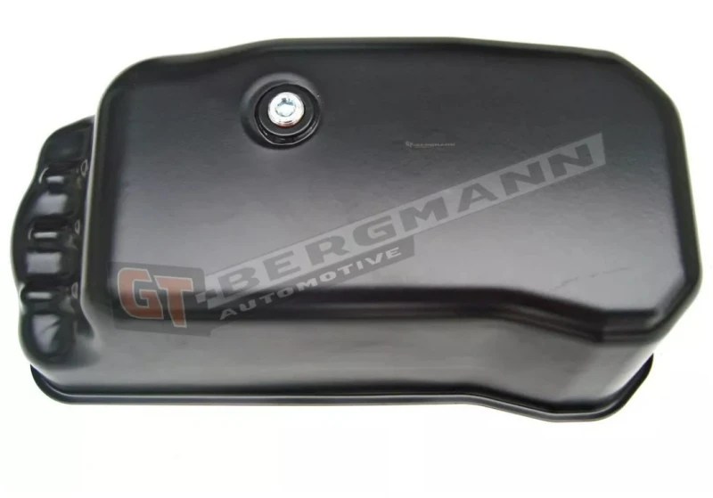 Image of GT-BERGMANN GT53-001 Oil Sump without bore for oil level sensor, Sheet Steel, with oil drain plug Oil Pan (592)