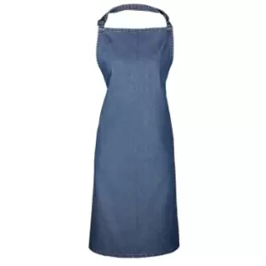 Image of Premier 'colours' Bib Apron / Workwear (pack Of 2) (one Size, Indigo Denim)