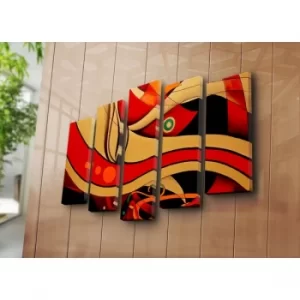 Image of 5PATK-182 Multicolor Decorative Canvas Painting (5 Pieces)