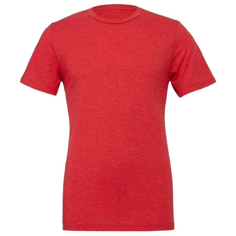 Image of Bella + Canvas Mens Tri-Blend T-Shirt in Light Red Size: XS Light Red Male XS