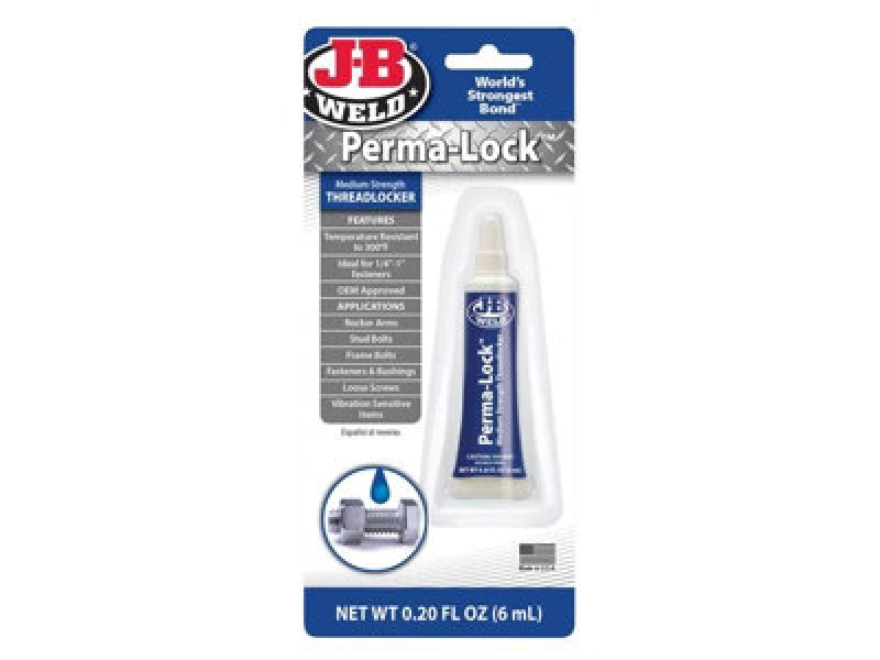 Image of JB Weld J-B Weld 24206Uk Perma-Lock Blue Medium Strength Threadlocker 6ml Jbw24206Uk
