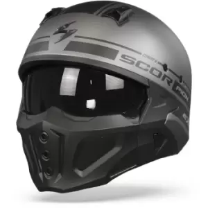 Image of Scorpion Covert-X Tussle Matt Silver-Black L