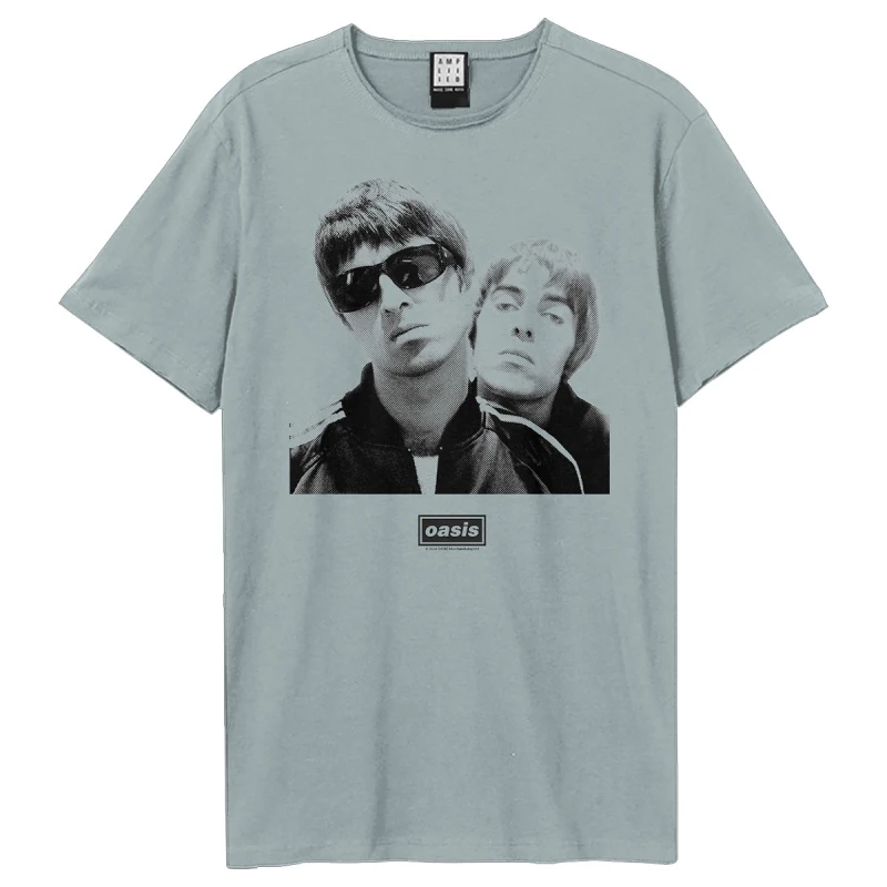 Image of Amplified Amplified Men Boxed Oasis T-Shirt in Pale Blue Size: X-Small Pale Blue XS Male 5063652564301