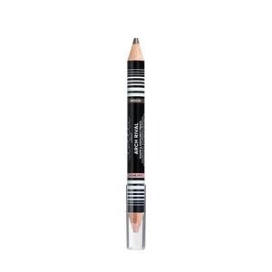 Image of Lottie London Arch Rival -Brow Pencil and Highlight Duo Medium Brown