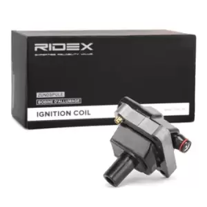 Image of RIDEX Ignition coil 689C0028 Coil pack,Ignition coil pack VW,MERCEDES-BENZ,DAEWOO,LT 28-46 II Kastenwagen (2DA, 2DD, 2DH)
