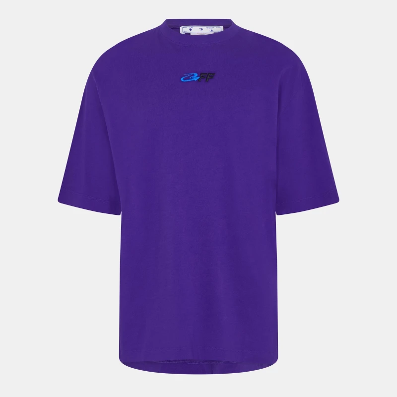 Image of Off White Mens Exact Skate Short Sleeve T-Shirt Purple male 6 (2XS)