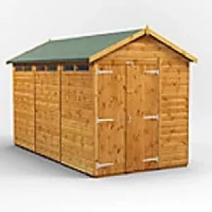 Image of Power Garden Shed 126PASSDD Golden Brown 12x6