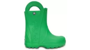 Image of Crocs Handle It Rain Boot Boots Kids Grass Green C8