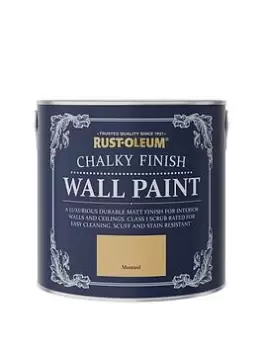 Image of Rust-Oleum Chalky Wall Paint Mustard 2.5L